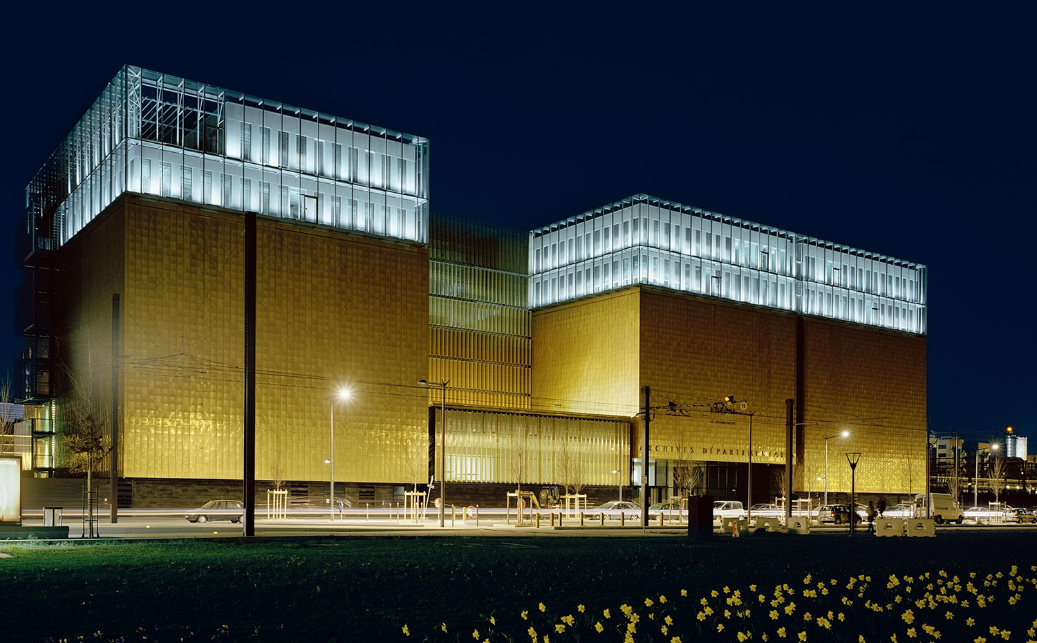 Archivo del departamento del Ródano, Lyon (Francia), de Gautier+Conquet Architectes et Paysagistes. Premios Europeos del Cobre en la Arquitectura
