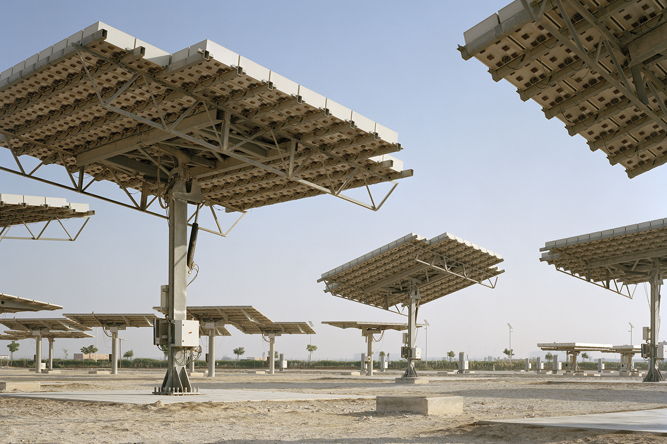 Masdar City, the world’s first carbon-neutral, zero-waste city, Foster + Partners. Photography by Etienne Malapert. 