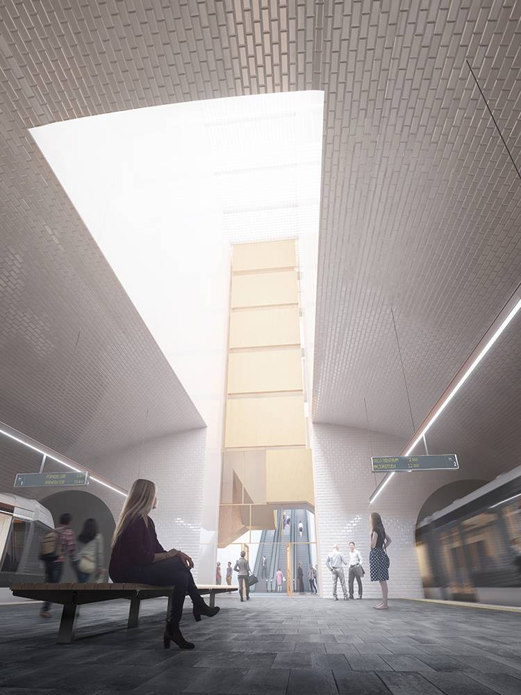 Los estudios Mestreswåge, Imago-Cerejeira Fontes y José Gigante están detrás de esta nueva estación de metro en Oslo.