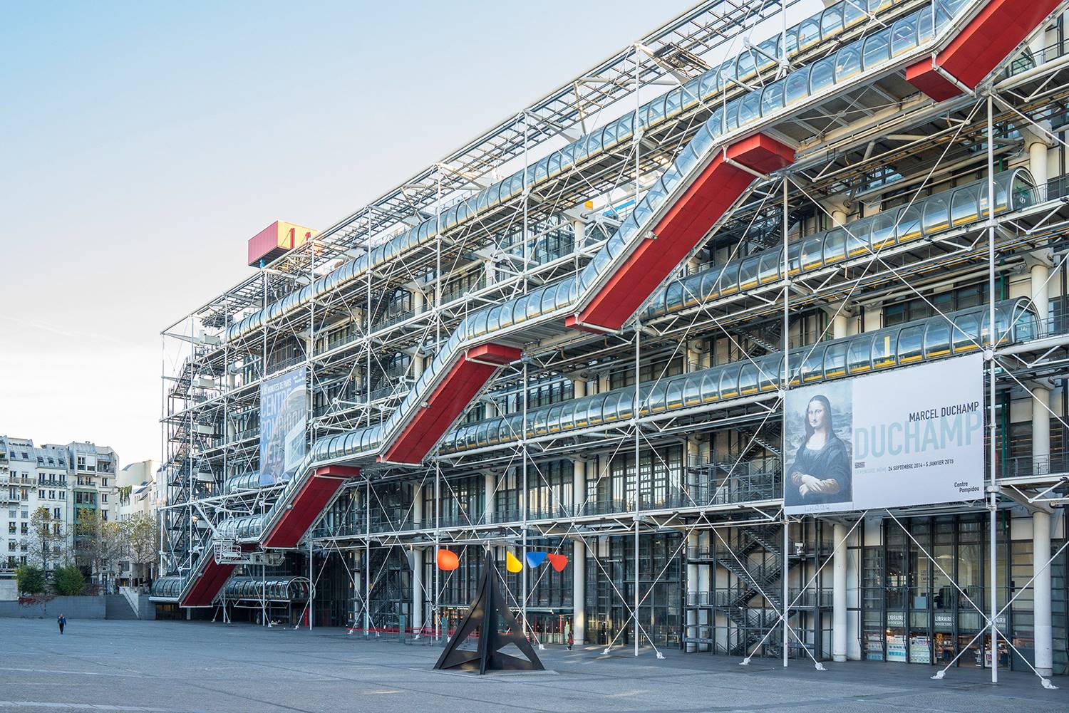 Centro Georges Pompidou, París, Richard Rogers y Renzo Piano (1977)