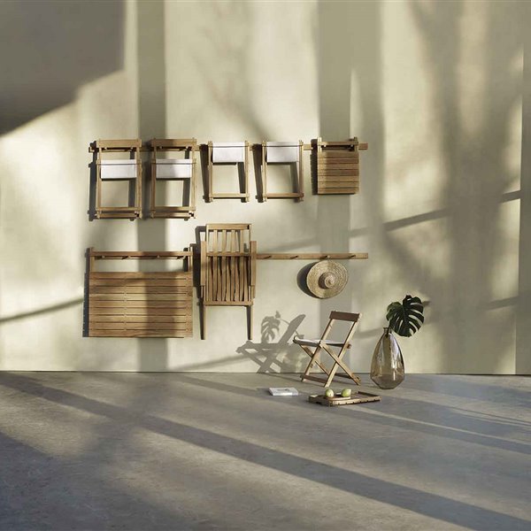 Estas sillas plegables también decoran tu pared