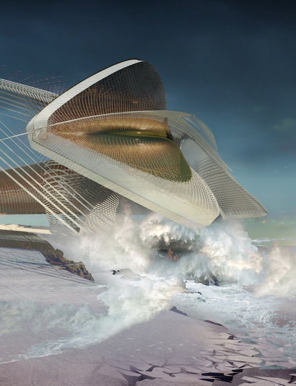 Un museo de arte que genera su propia energía hidroeléctrica, impactante proyecto para la ciudad rusa de Sochi