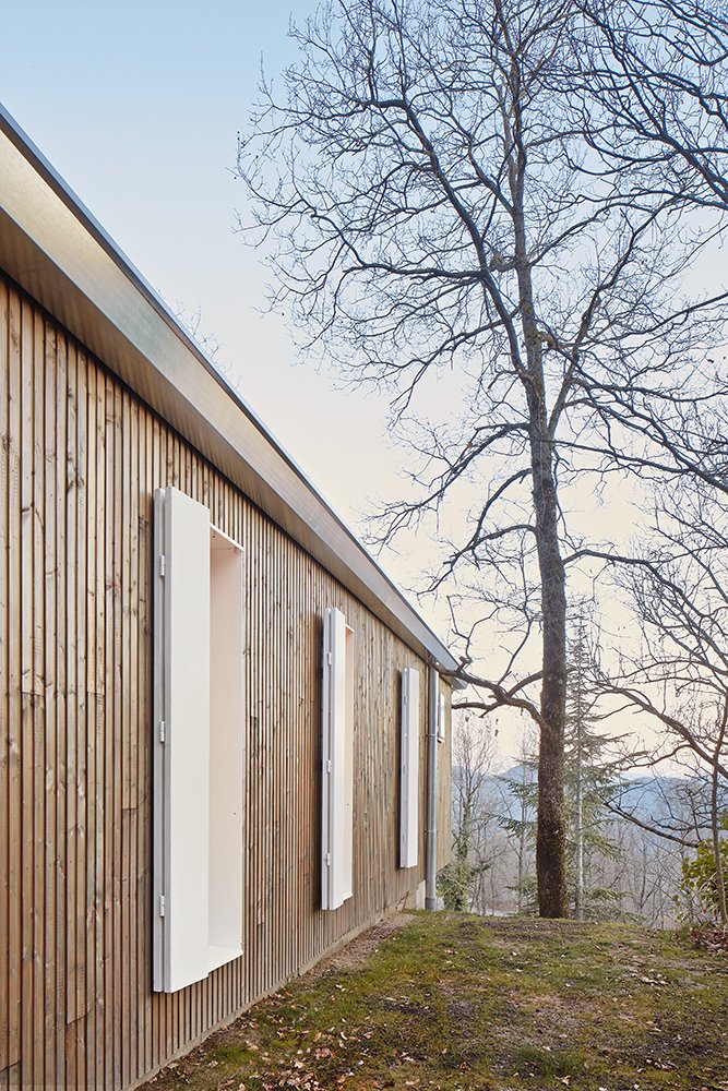 casa prefabricada madera CAMPRODON marc mogas fachada lateral