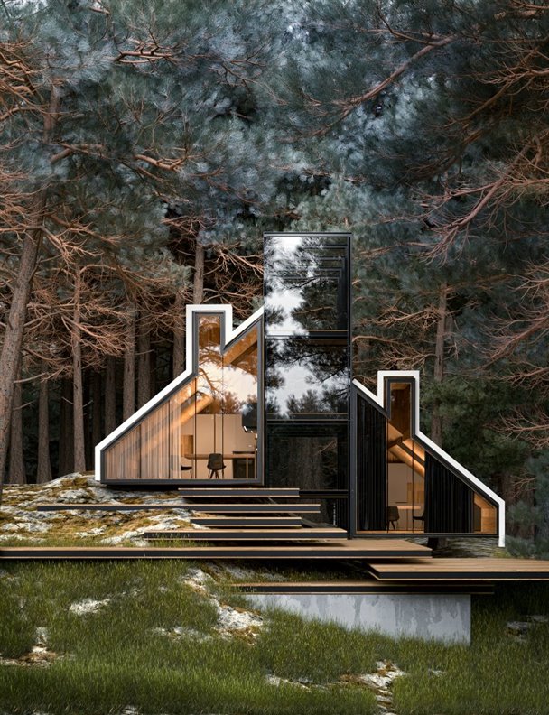10 casas perdidas en el bosque para dejarlo todo atrás