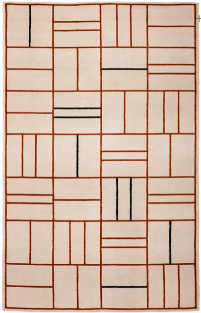 alfombra geométrica joint brown