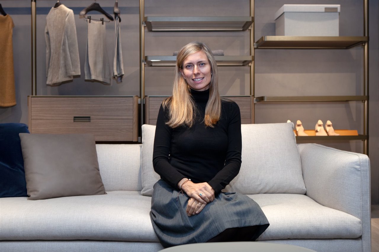 Giulia Molteni, tercera generación de la familia Molteni, acudió a la inauguración del nuevo showroom de la marca en Barcelona.