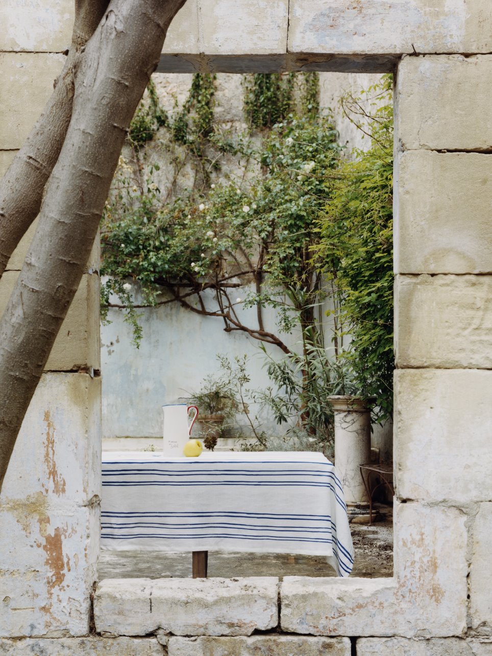 mesa exterior verano mantel de rayas Zara Home Picasso