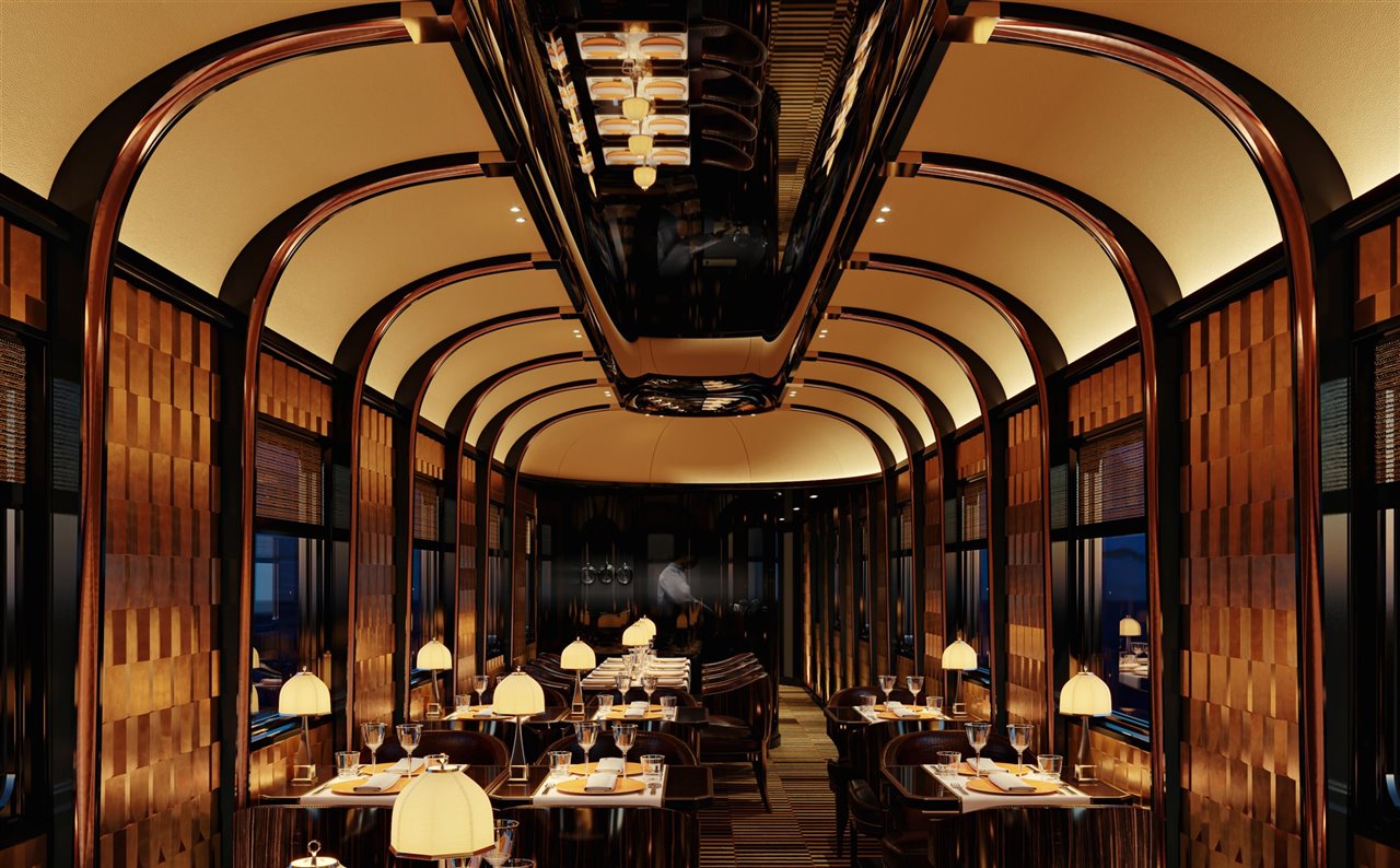 El restaurante del nuevo Orient Express.