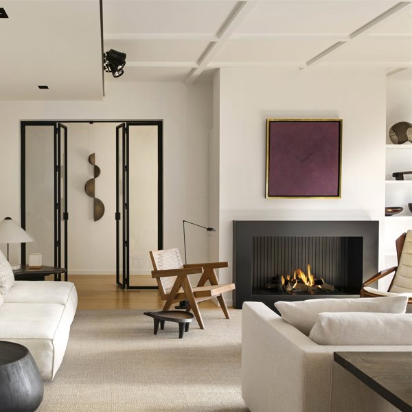 piso belga Stef Claes minimalismo con lámparas