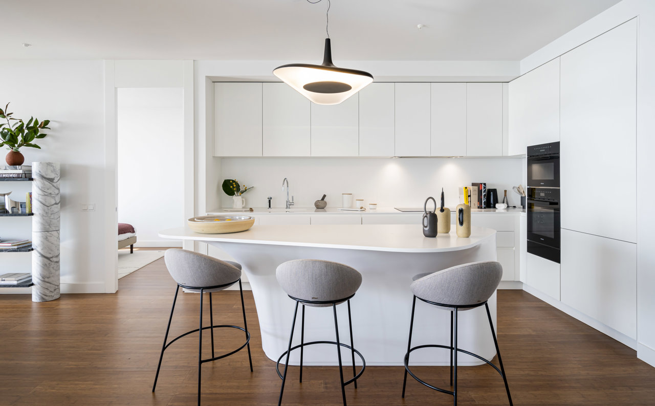 El edificio Antares en Barcelona cuenta con cocinas equipadas con electrodomésticos Miele.