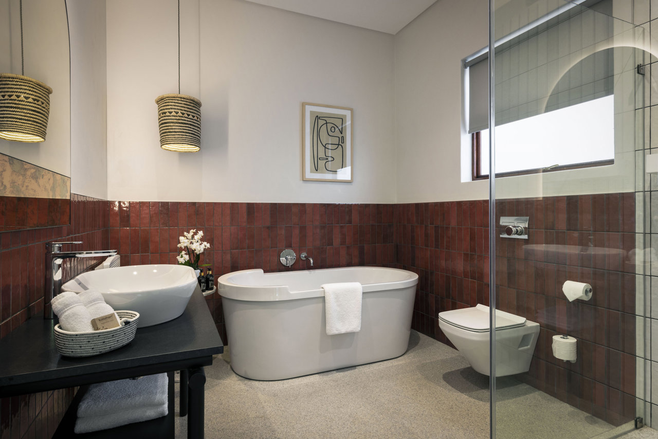 Lavabo D-Neo sobre madera.