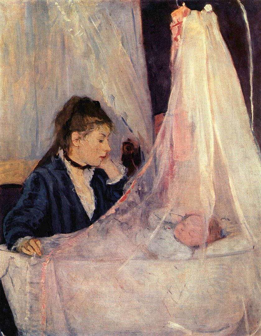 6. 'La Cuna', Berthe Morisot, 1872