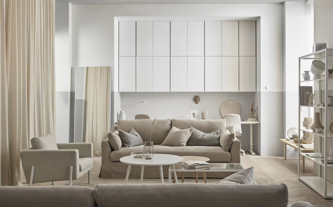Con estos muebles de IKEA, tu salón pequeño se convertirá en un icono del diseño.
