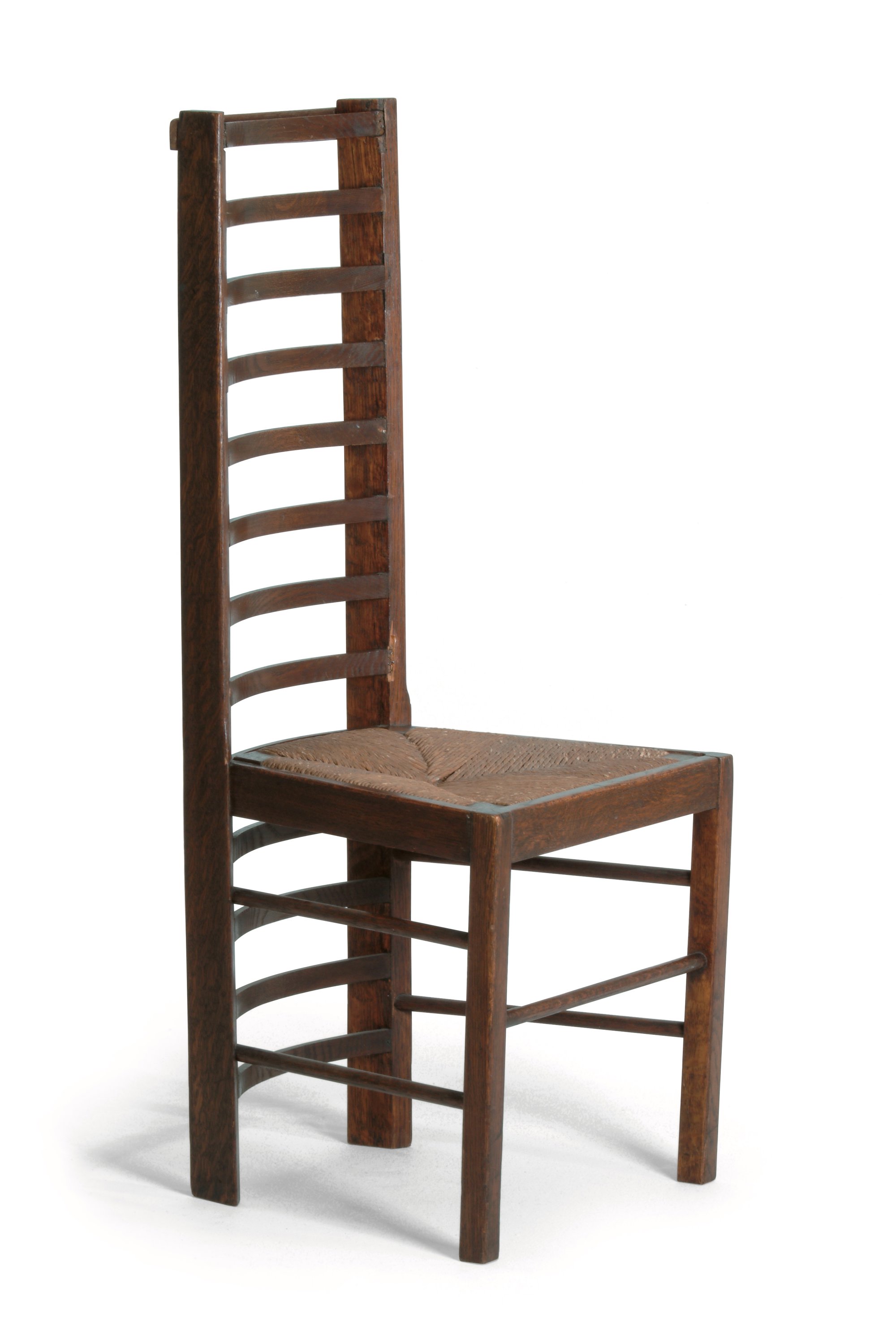 silla madera modelo icónico Charles Rennie Mackintosh