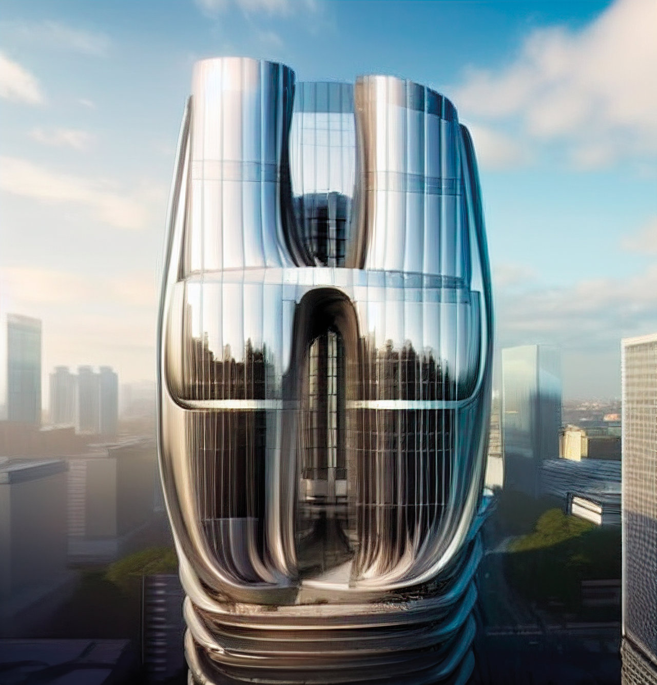 Imagen creada con IA por Zaha Hadid Architects