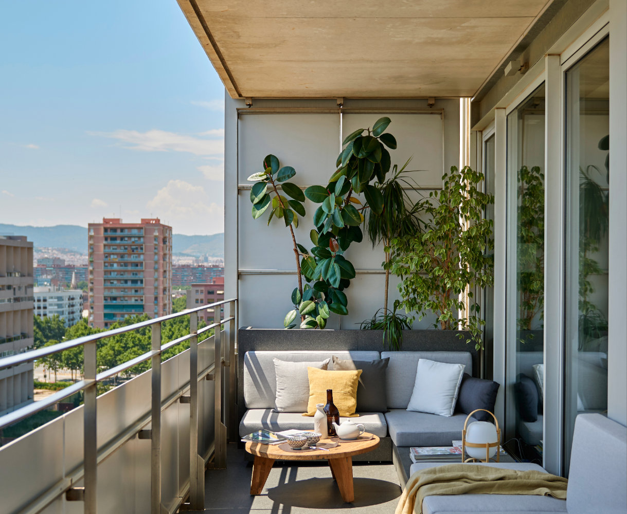 Las terrazas permiten tener un salón al aire libre