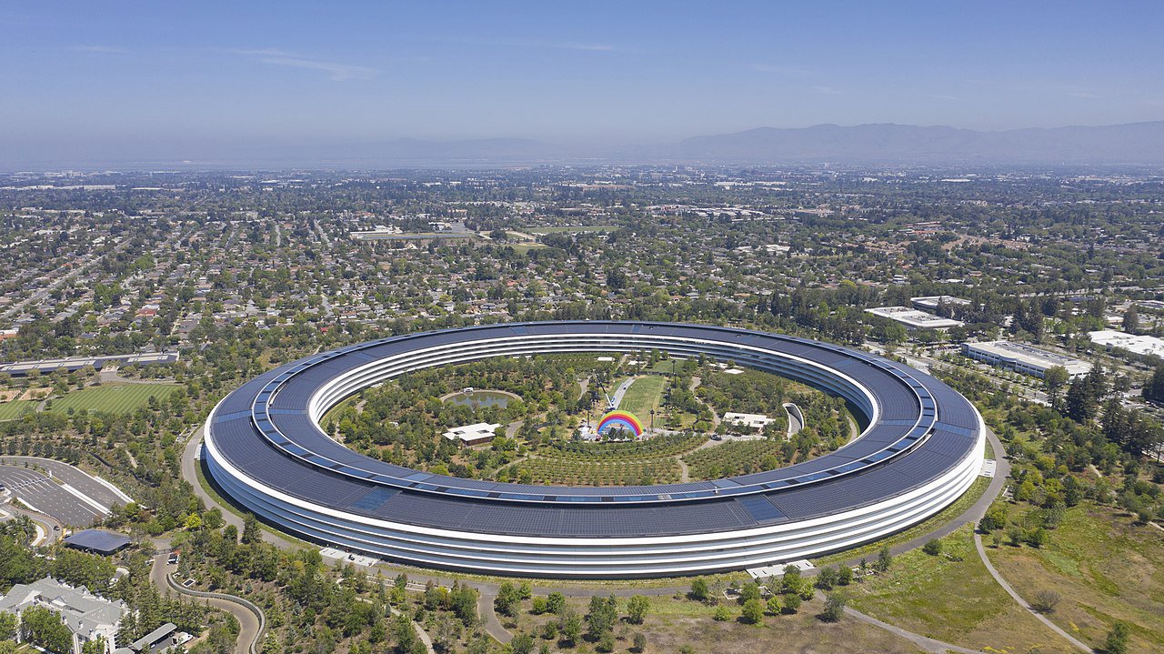 Apple Park. Sede de la empresa en Cupertino, California.