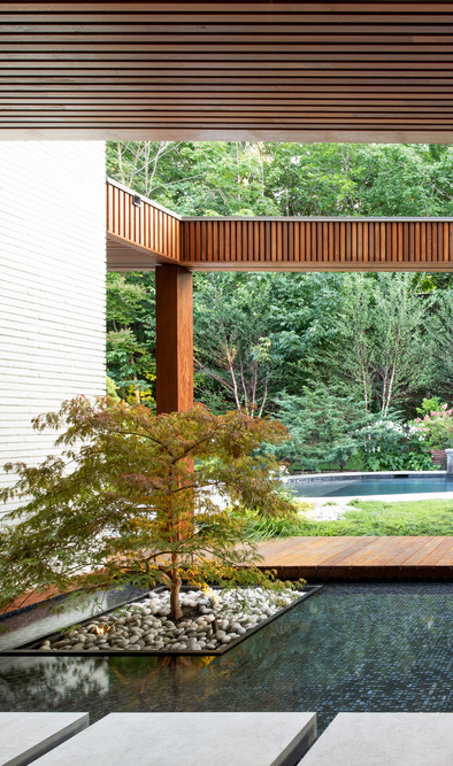 Esta casa de Canadá se inspira en la obra de Frank Lloyd Wright