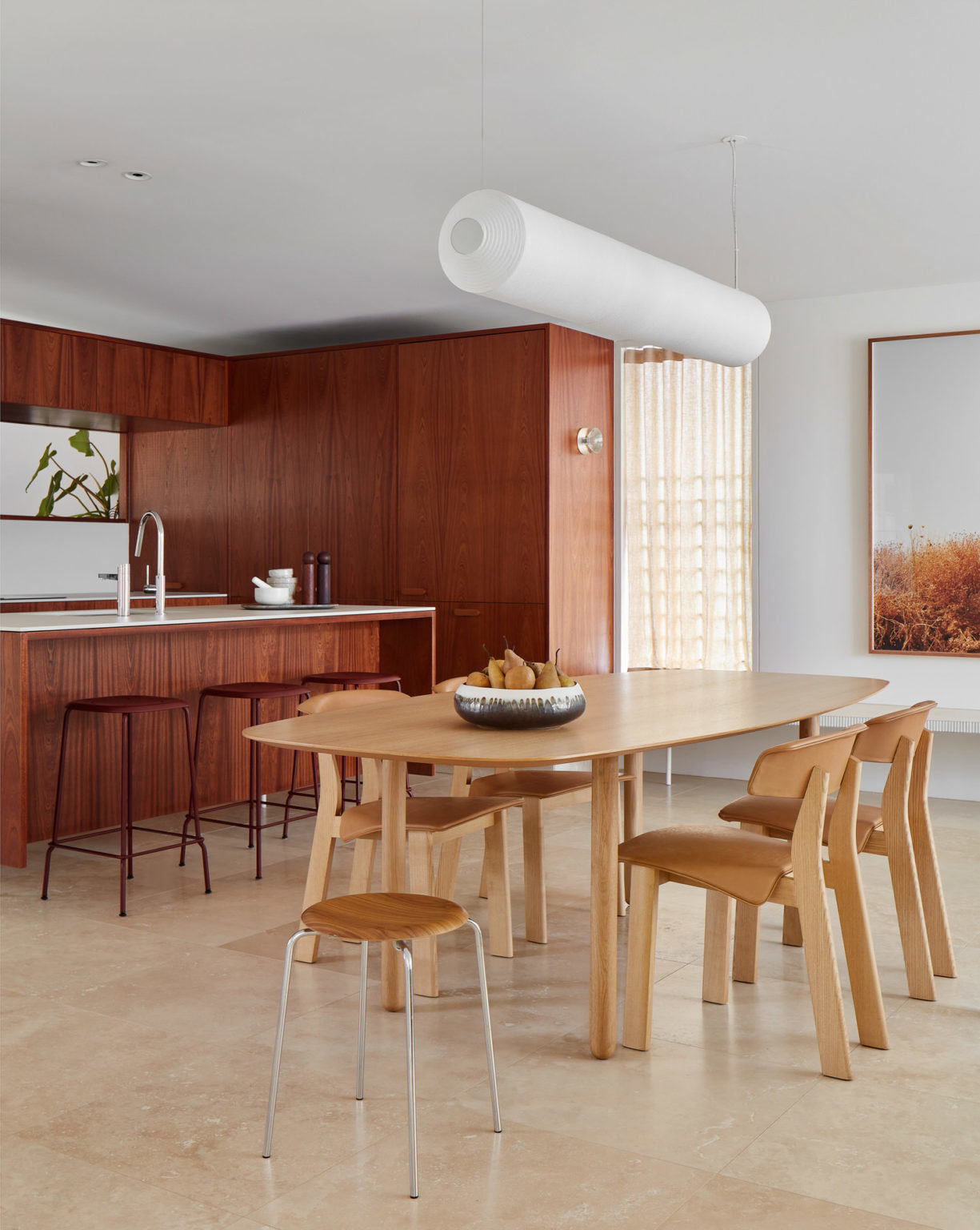 Dune-House-Perth-Mid-Century-salon comedor