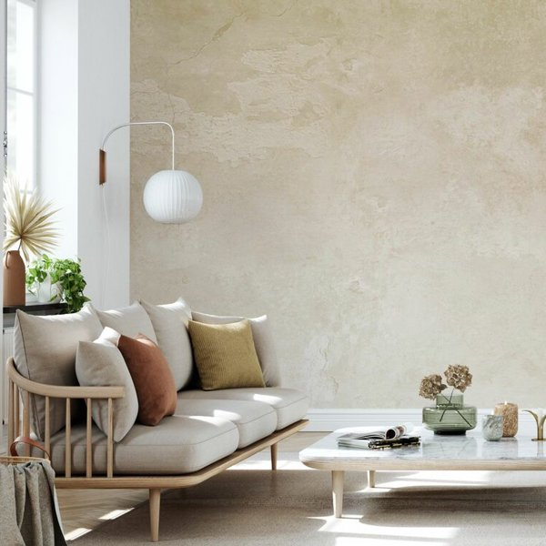 El papel pintado con efecto piedra más bonito y elegante para pisos rústicos es francés