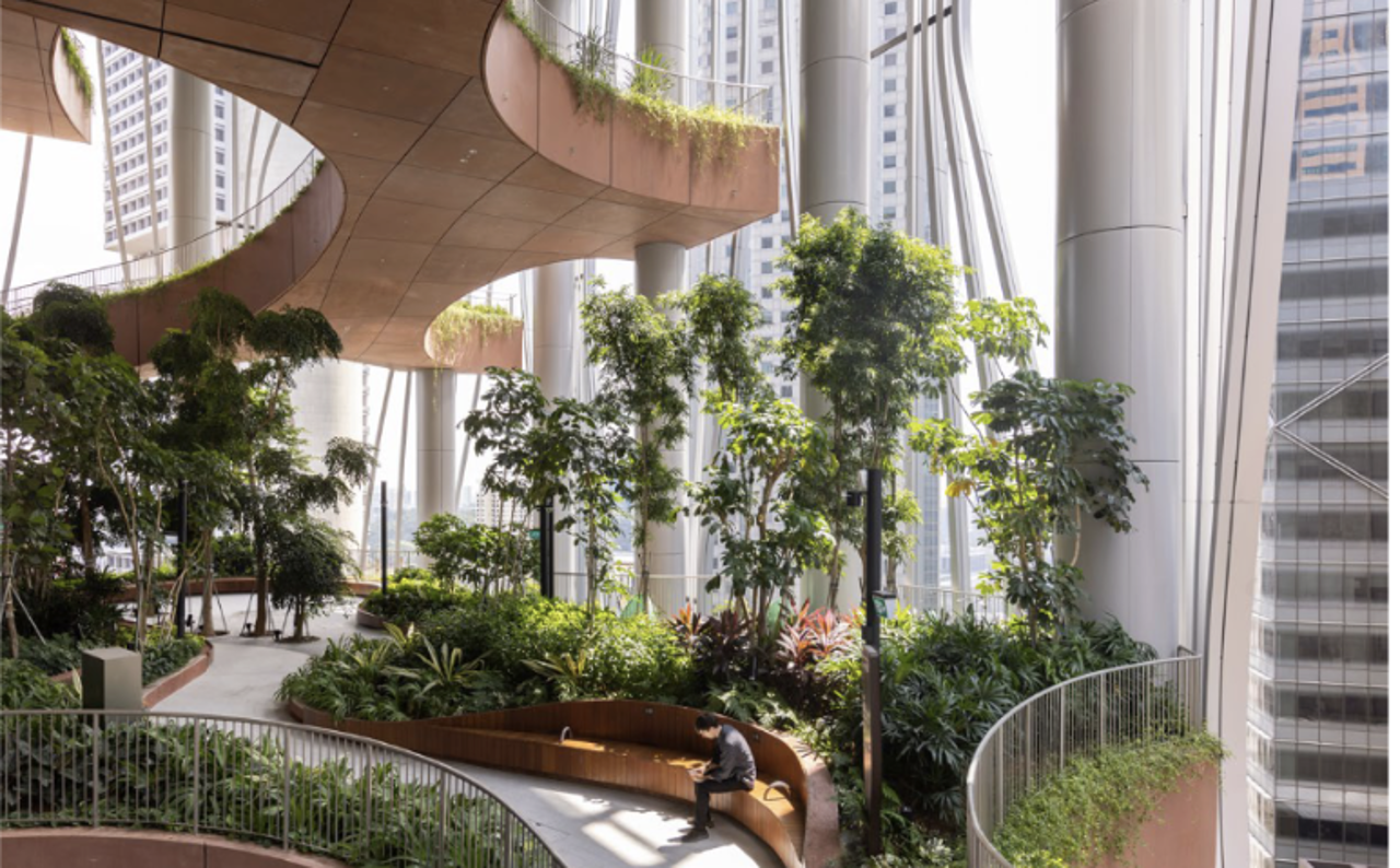 Capitaspring de BIG Bjarke Ingels Group and CRA Carlo Ratti Associati en Singapur 