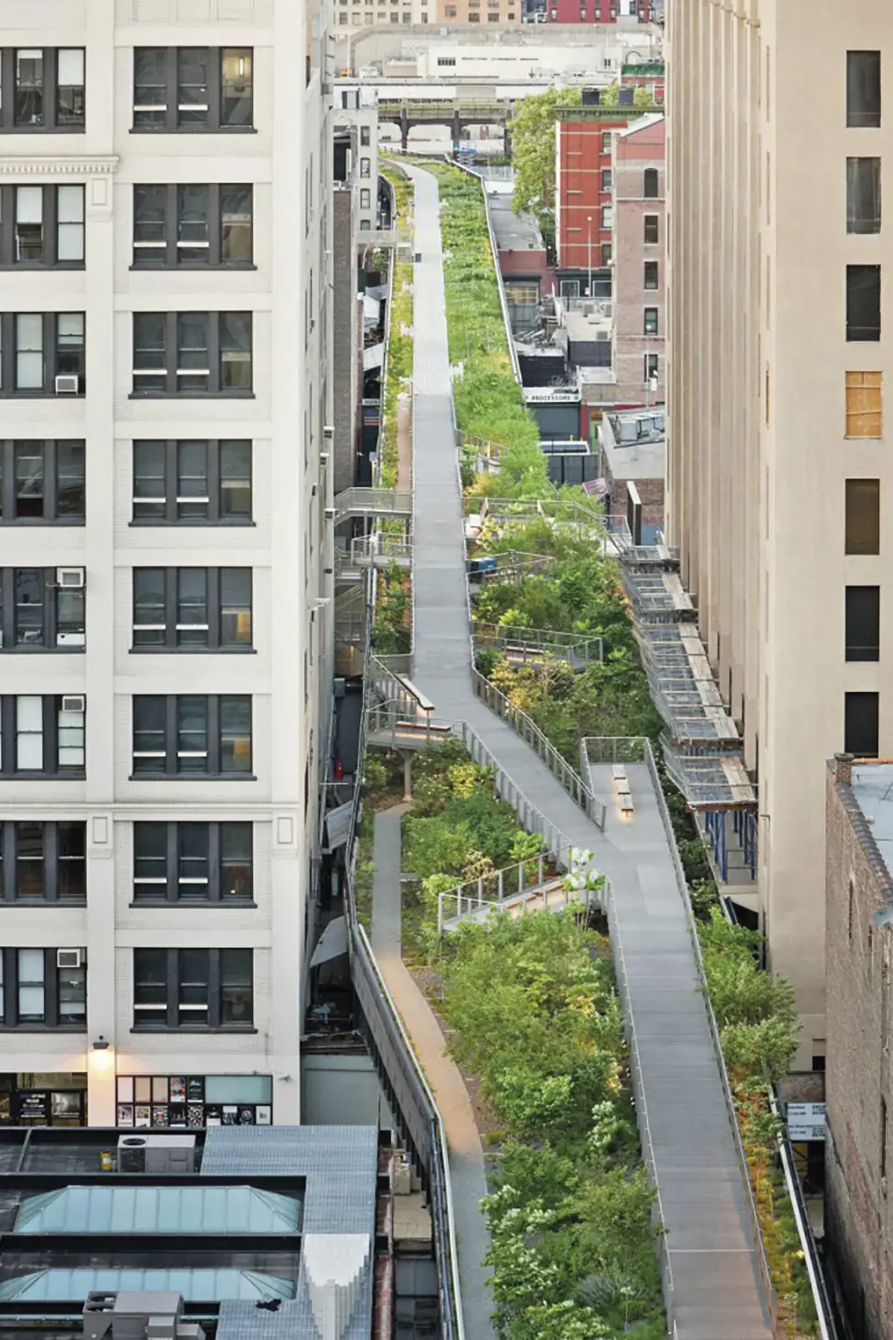 Vista del parque High Line, Nueva York, en el que participó el estudio Diller Scofidio + Renfro.