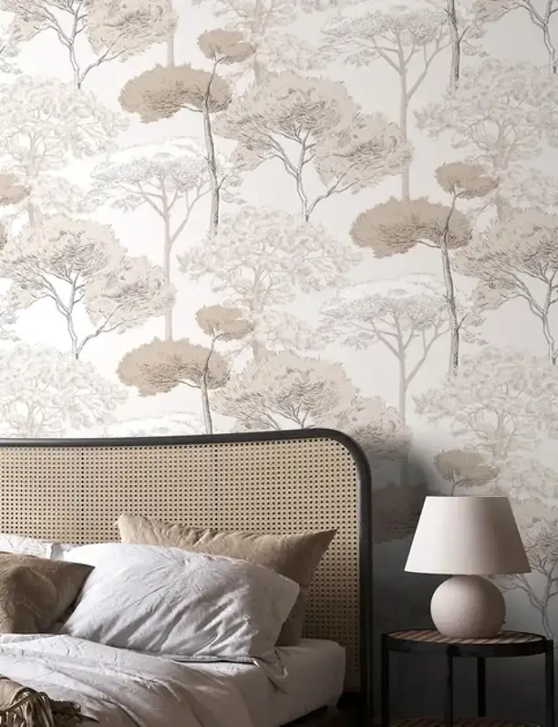 Dormitorios con papel pintado en el cabecero: 3 ideas acogedoras y con mucho estilo