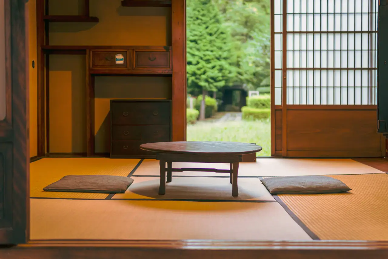 Paneles shoji en una vivienda japonesa.