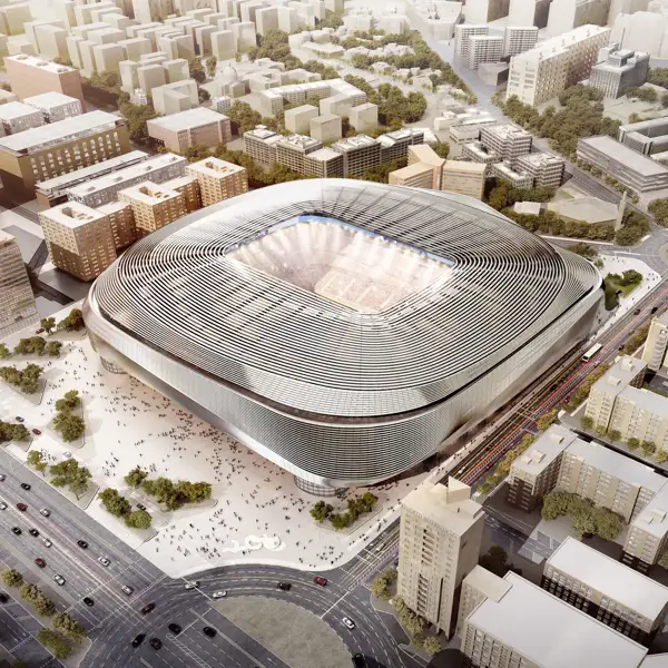 Así es la envolvente metálica que convierte al Santiago Bernabéu en una joya arquitectónica