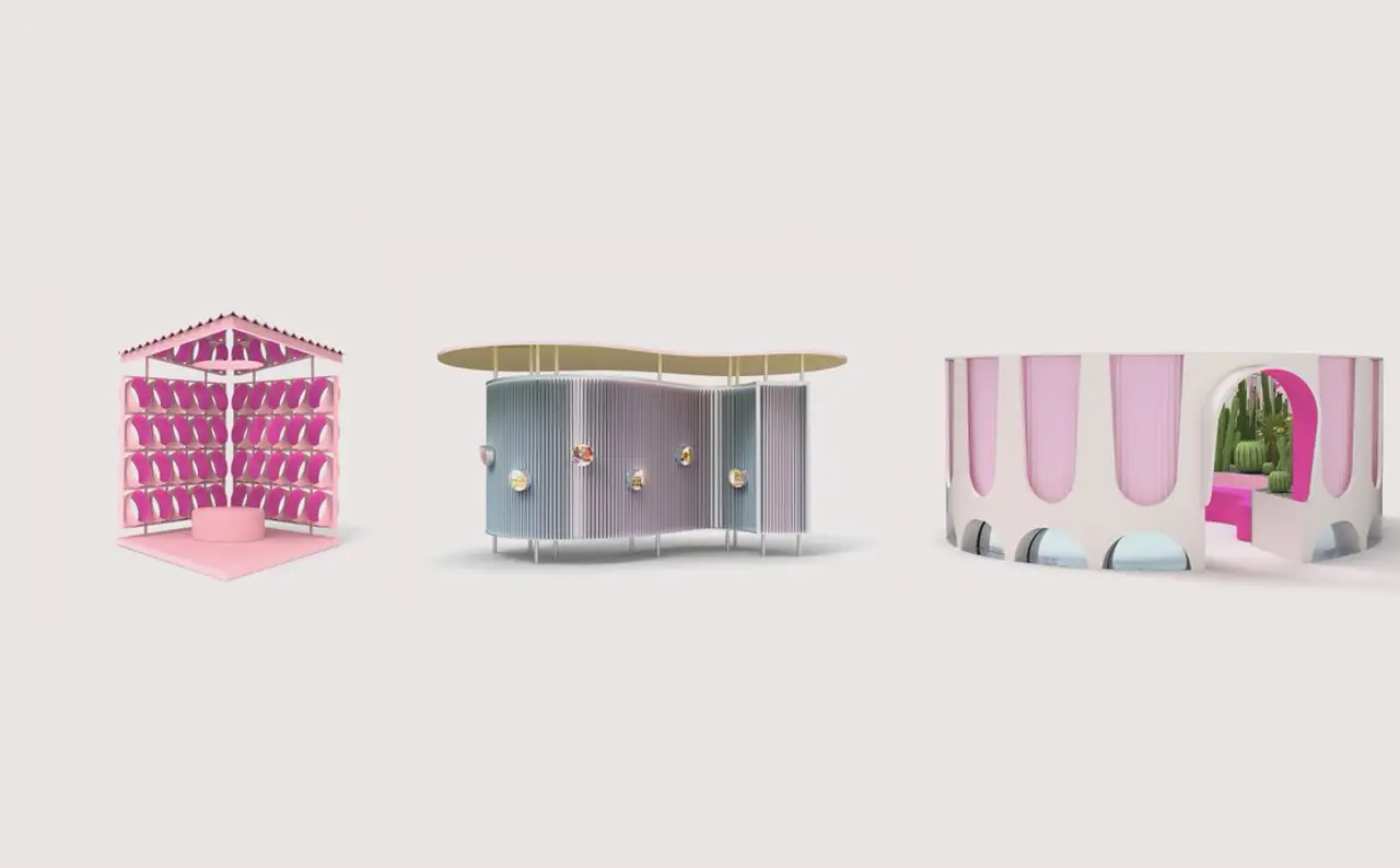 Arquitectura mid-century y la icónica casa de Barbie se fusionan en el LDF. 