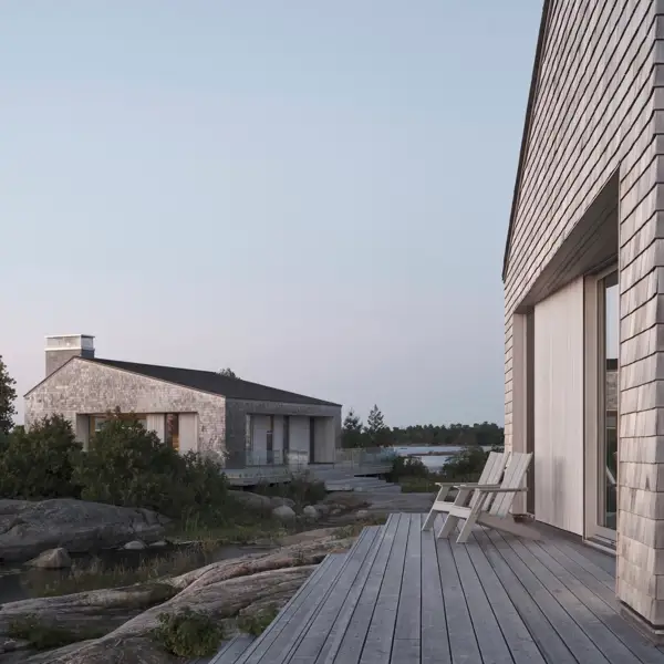 Estilo escandinavo en una isla canadiense: el refugio soñado para un amante del kitesurf