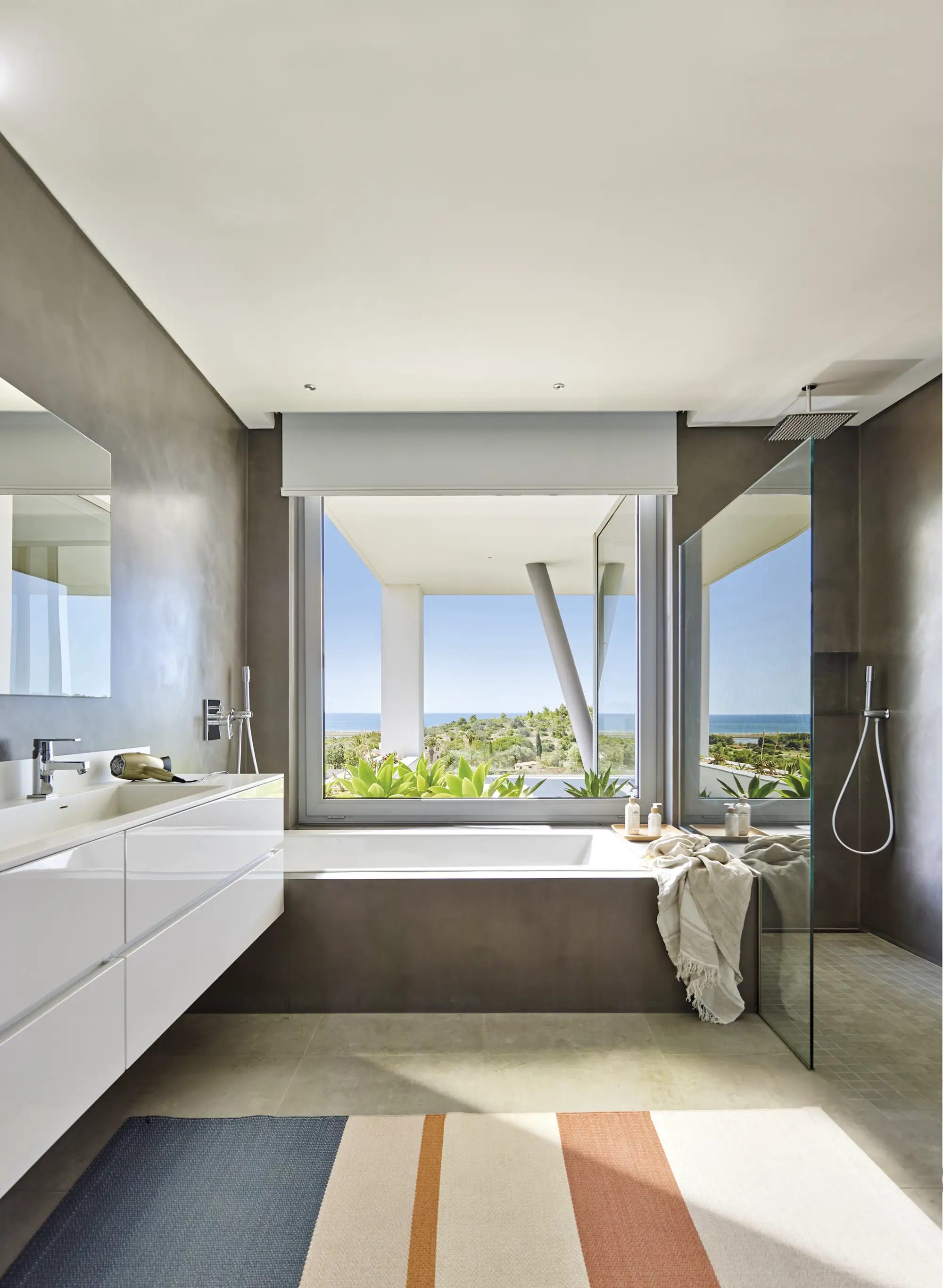 baño con vistas