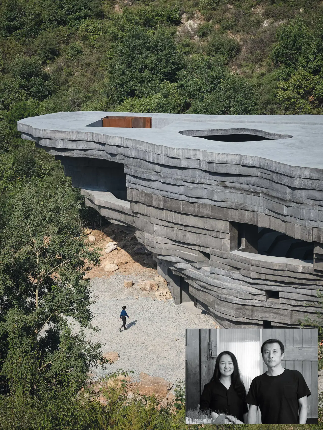 Filigranas chinas - capilla del sonido, de Li Hu y Huang Wenjing (open architecture)