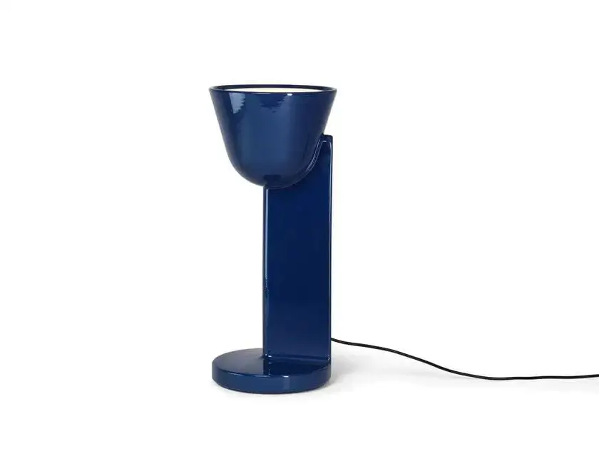 Lámpara de mesa azul 