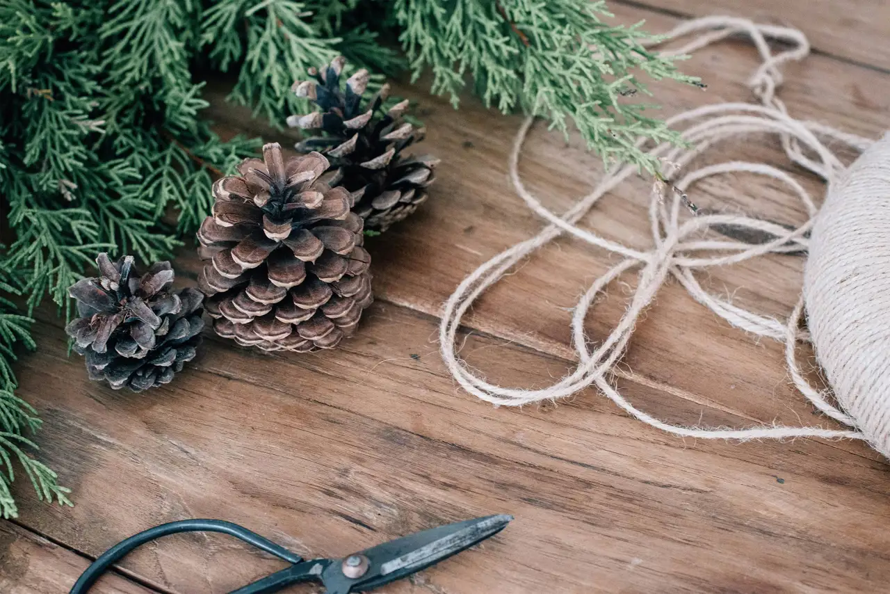 Piñas decoración navidad 