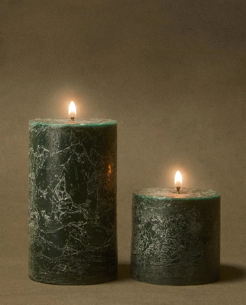 Velas verde Navidad 