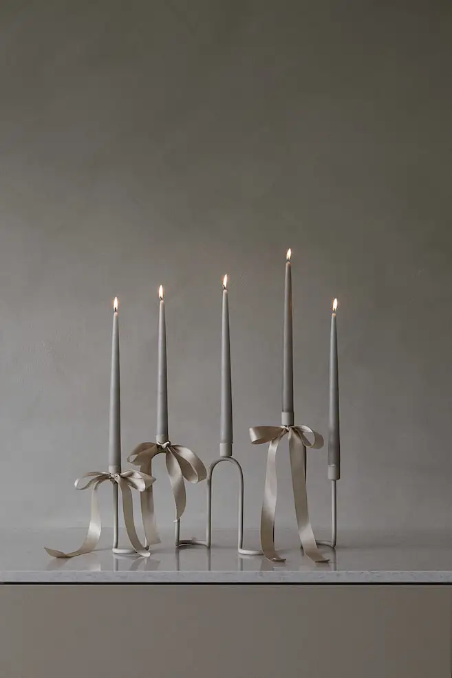 Candelabro gris Navidad H&M Home 