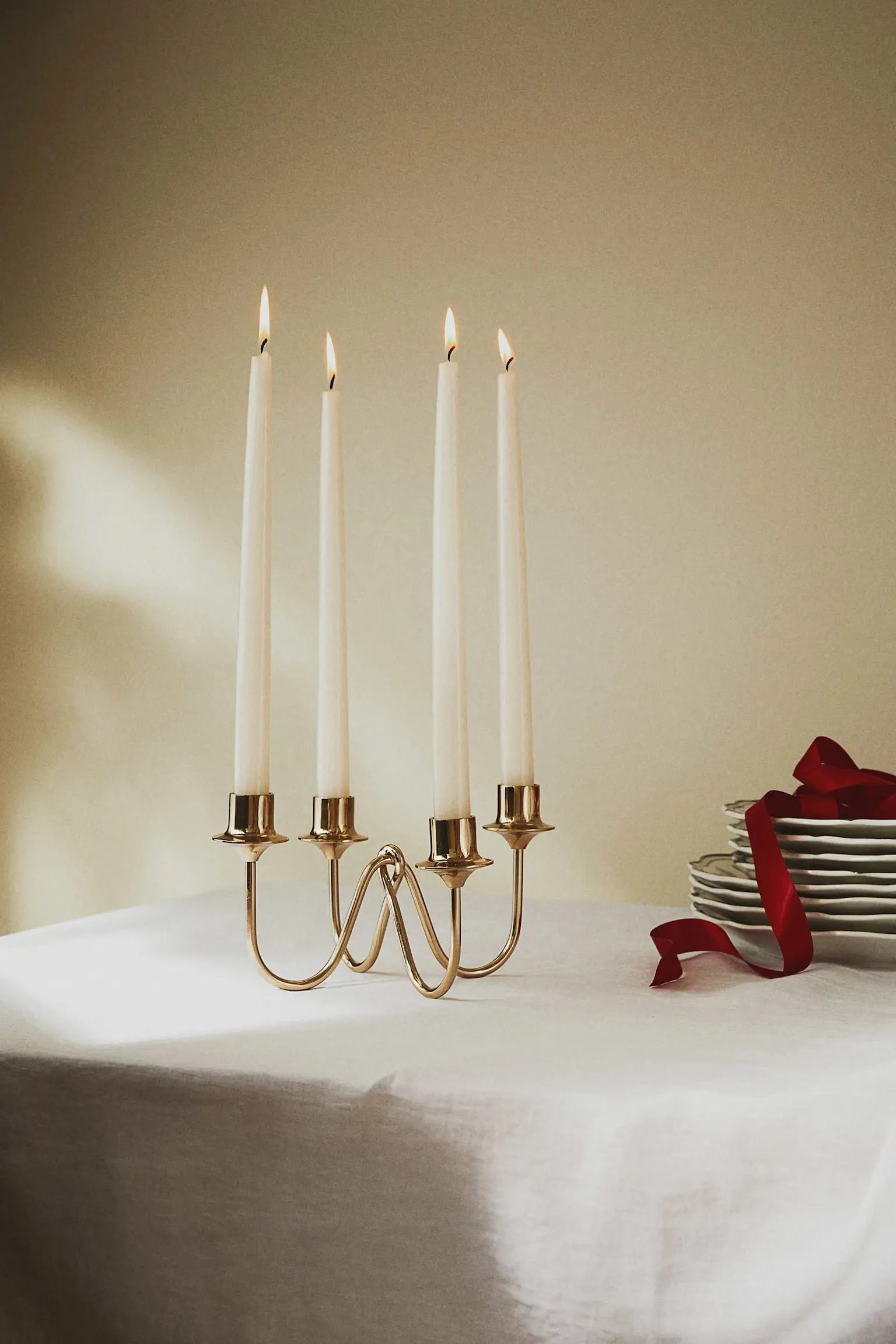 Candelabro dorado