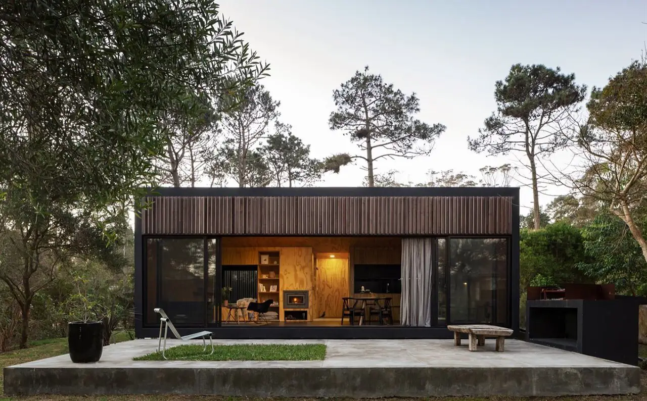 Casa prefabricada en Uruguay.