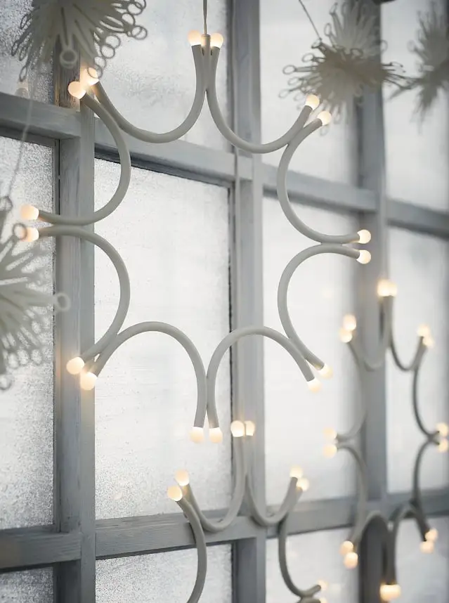 Adorno estrella Navidad puerta