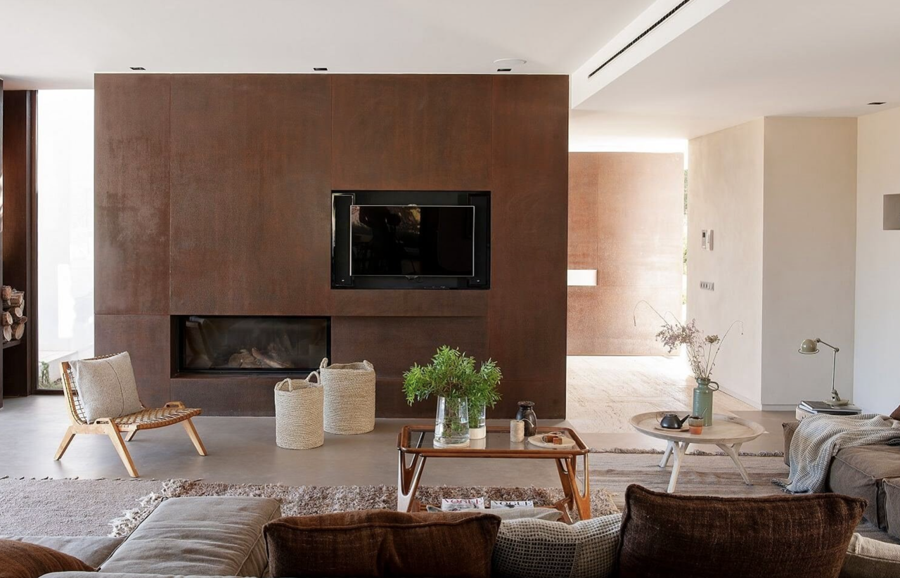 chimenea moderna