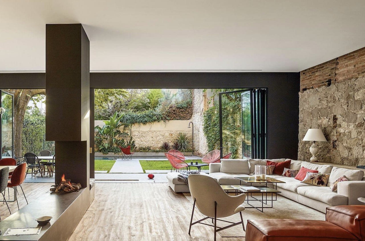 chimenea moderna