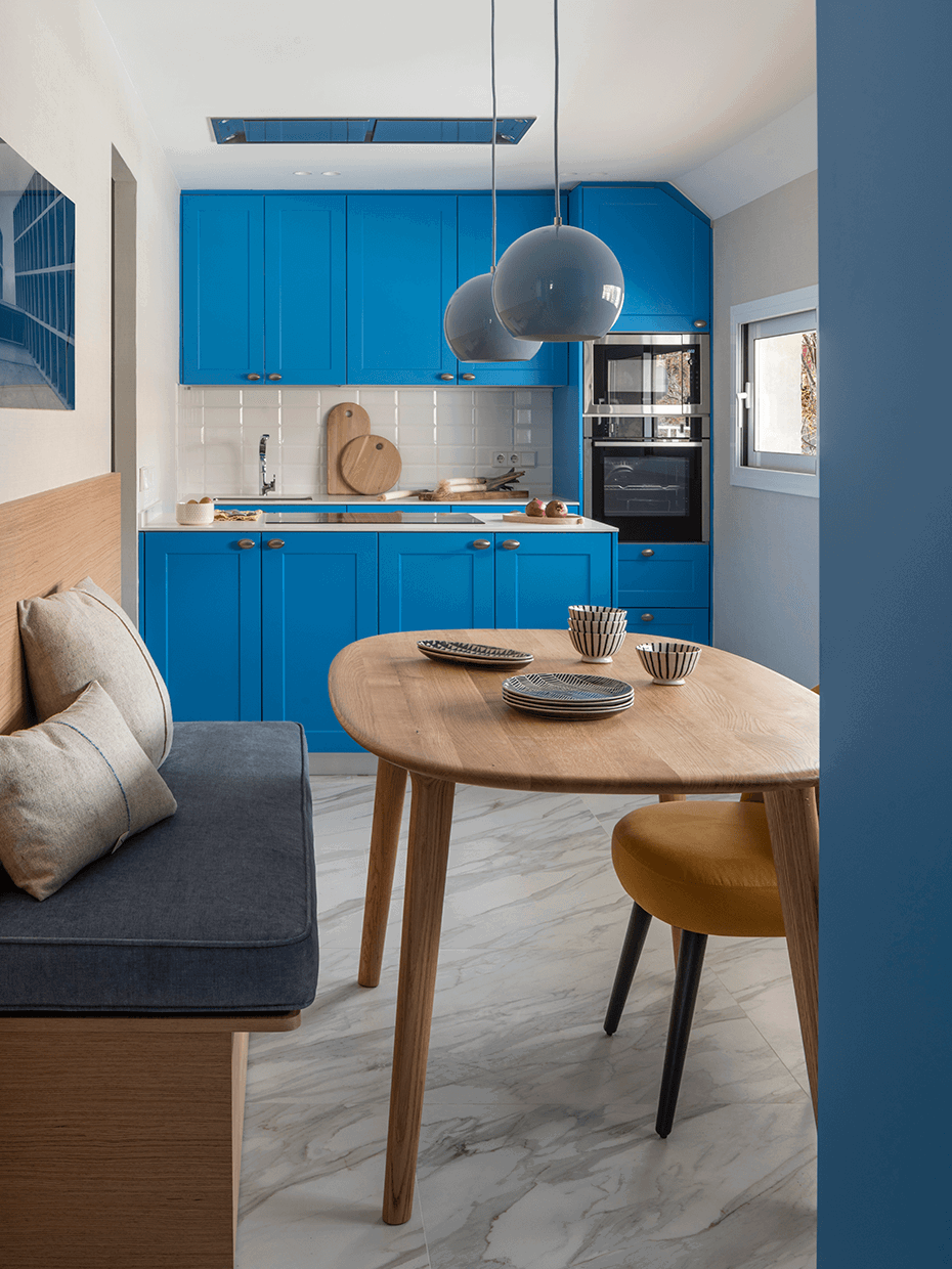 cocina azul