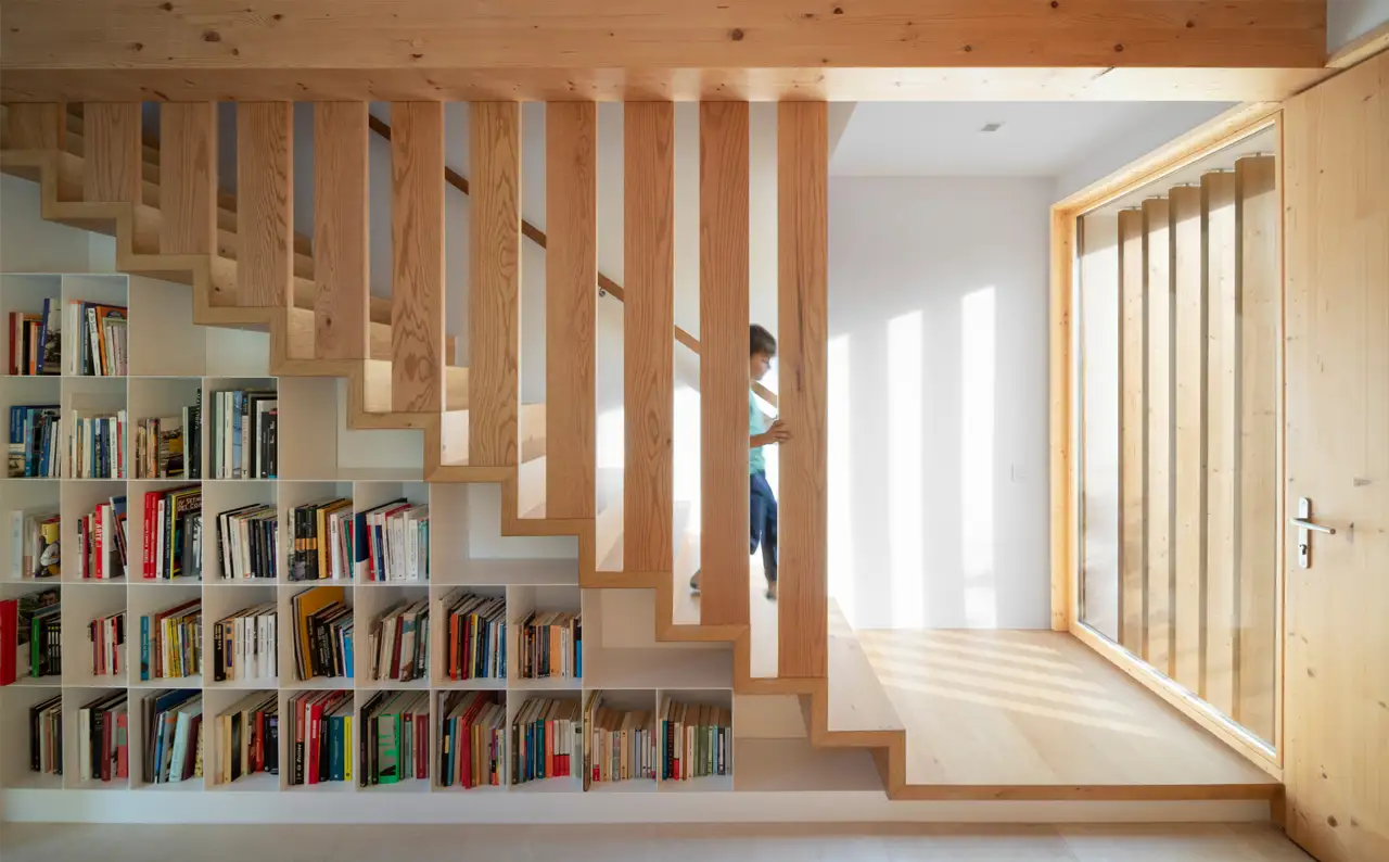 Escaleras de madera modernas que nos enamoraron