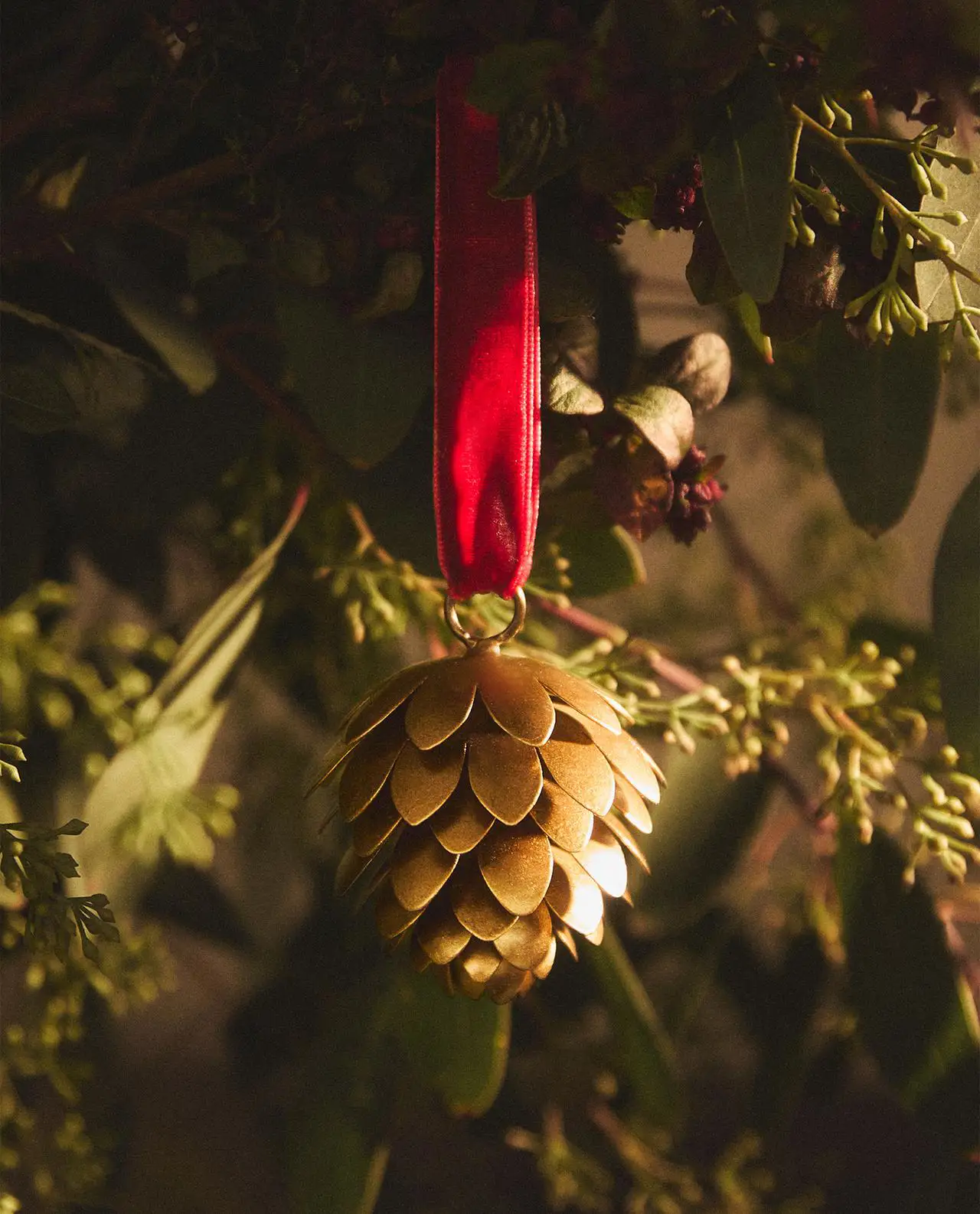 Piña dorada árbol de Navidad 