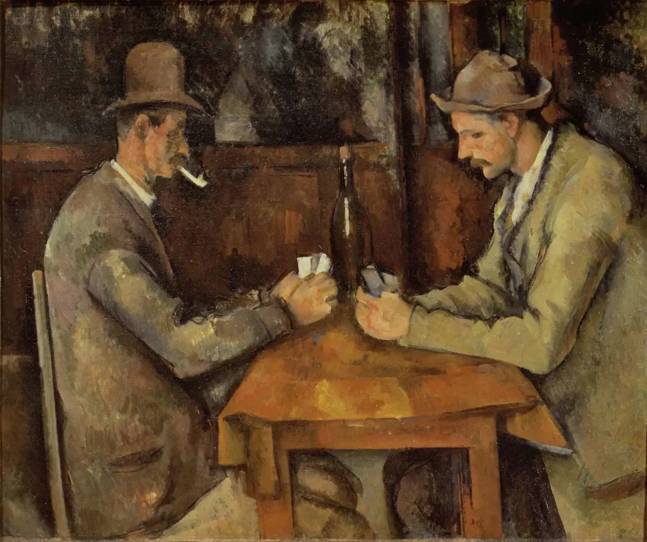 Los jugadores de cartas, de Paul Cézanne