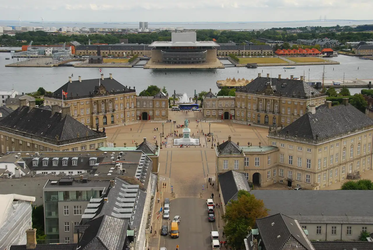 Amalienborg Palace   aerial view