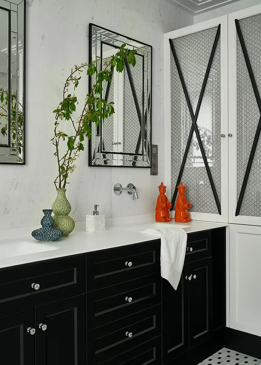 mueble baño negro