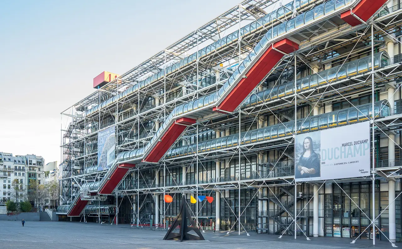 Centro Pompidou, París (1977): un proyecto de Renzo Piano y Richard Rogers 