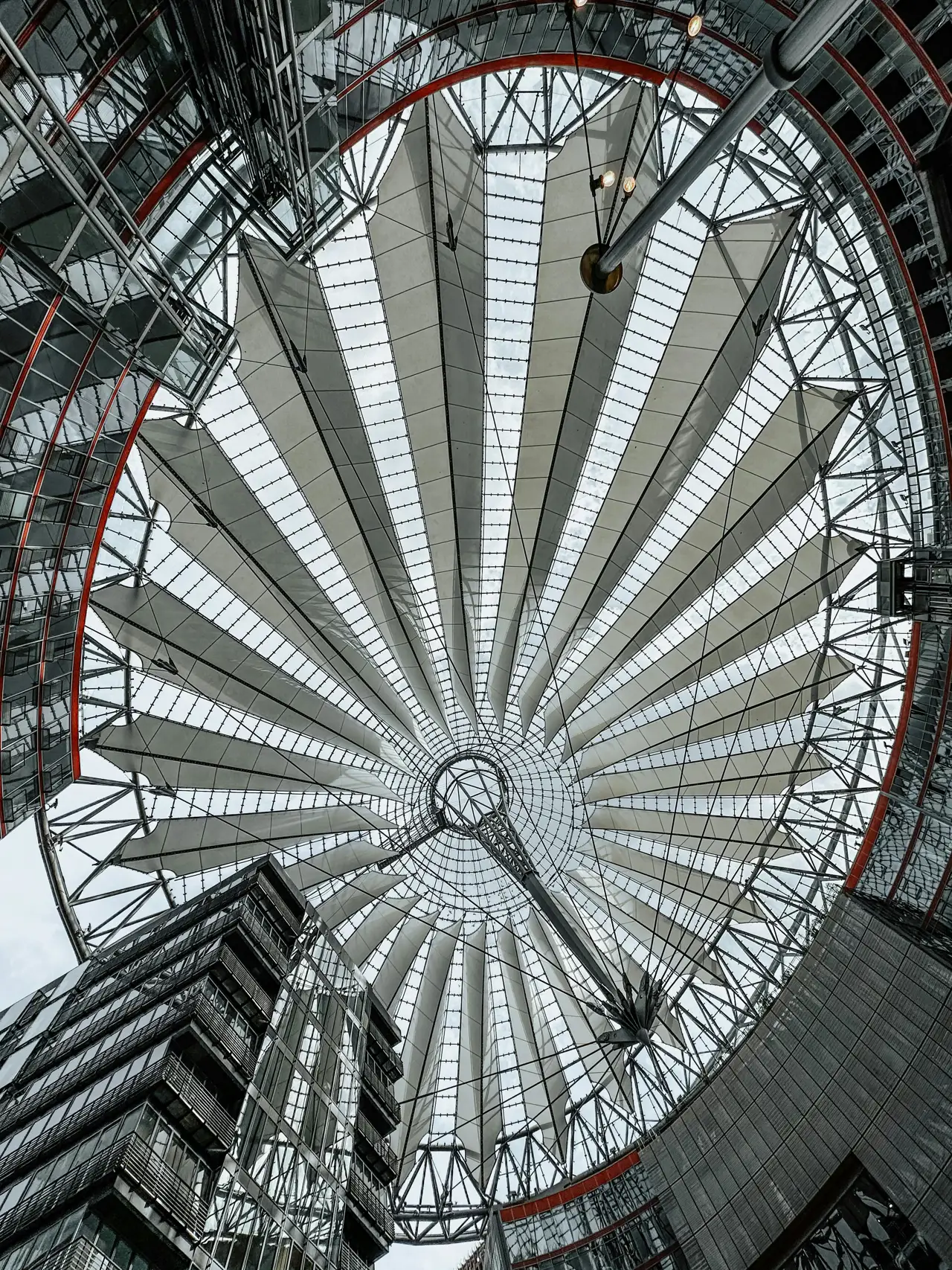 Techo del Sony Center de Berlín